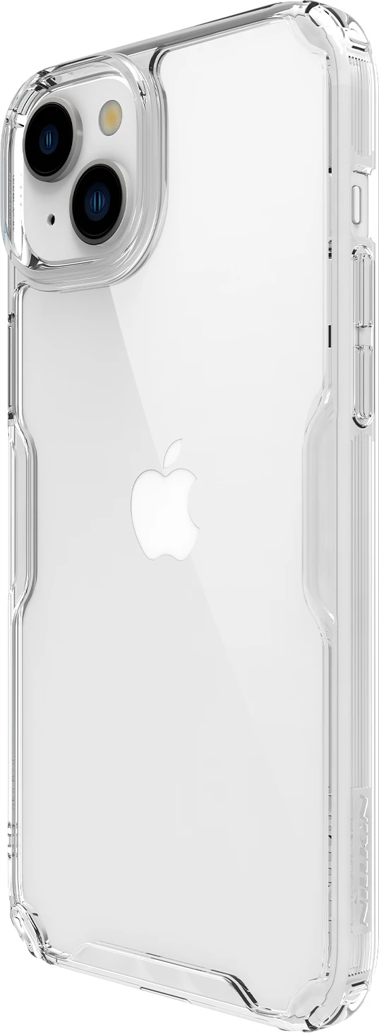 Mbështjellës Nillkin Nature Pro për iPhone 15, Transparent, i bardhë