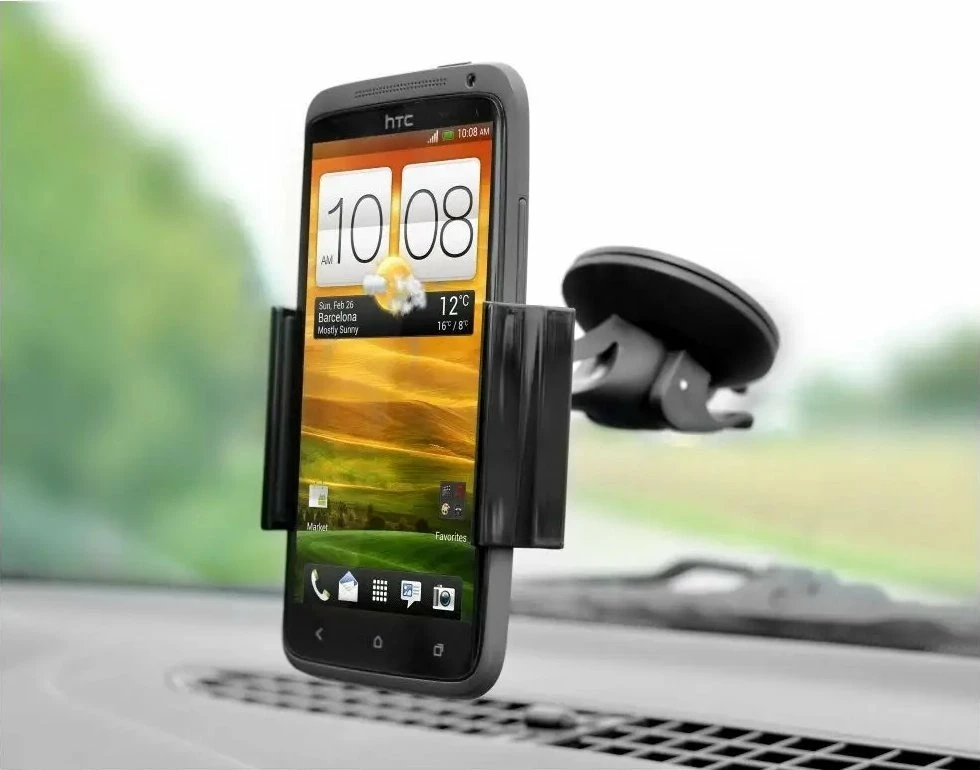 Mbajtës telefoni për xham makine Fixed FIX3 (FIXH-FIX3), krah fleksibil 8 cm, rrotullim 360°, i zi