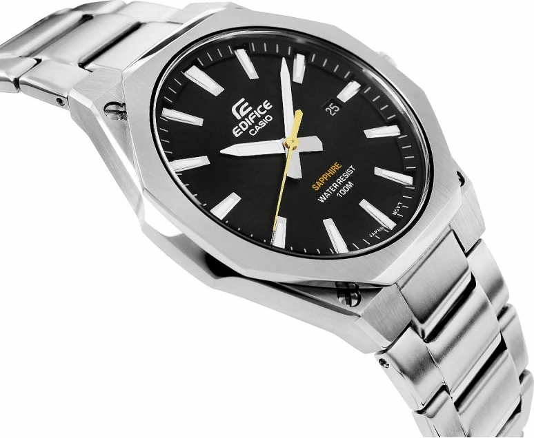 Orë dore për meshkuj CASIO, e zezë