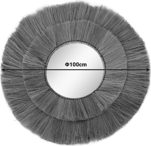 Pasqyrë Lopo Inart bari natyral D100x4cm