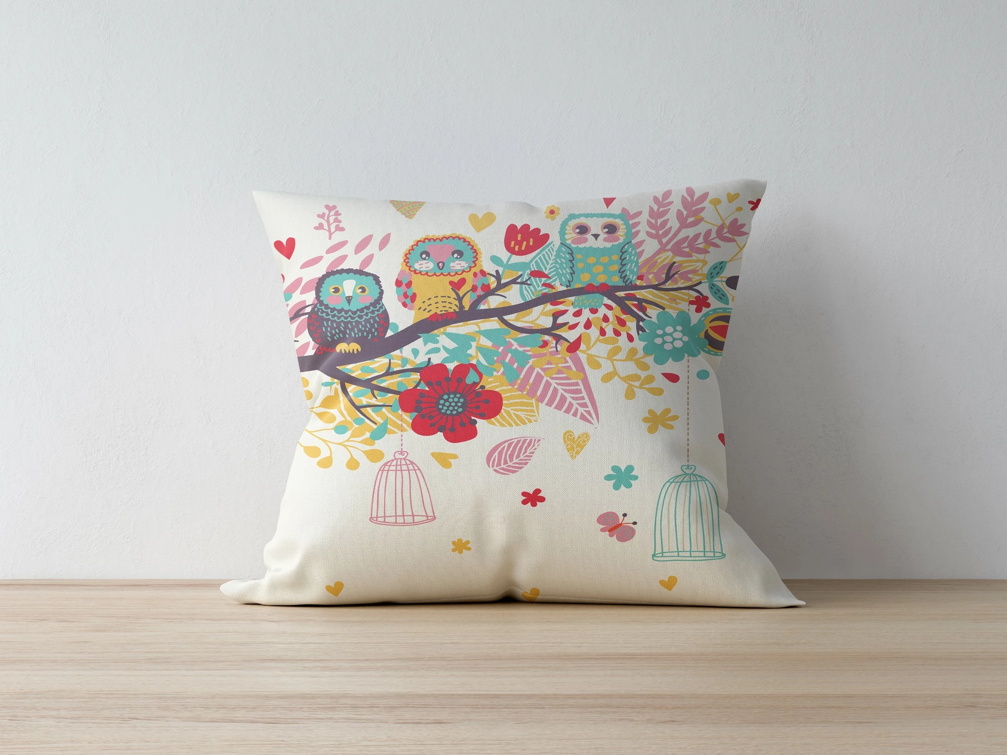Jastëk dekorativ Aberto Design, a1078, shumëngjyrësh, 43x43cm