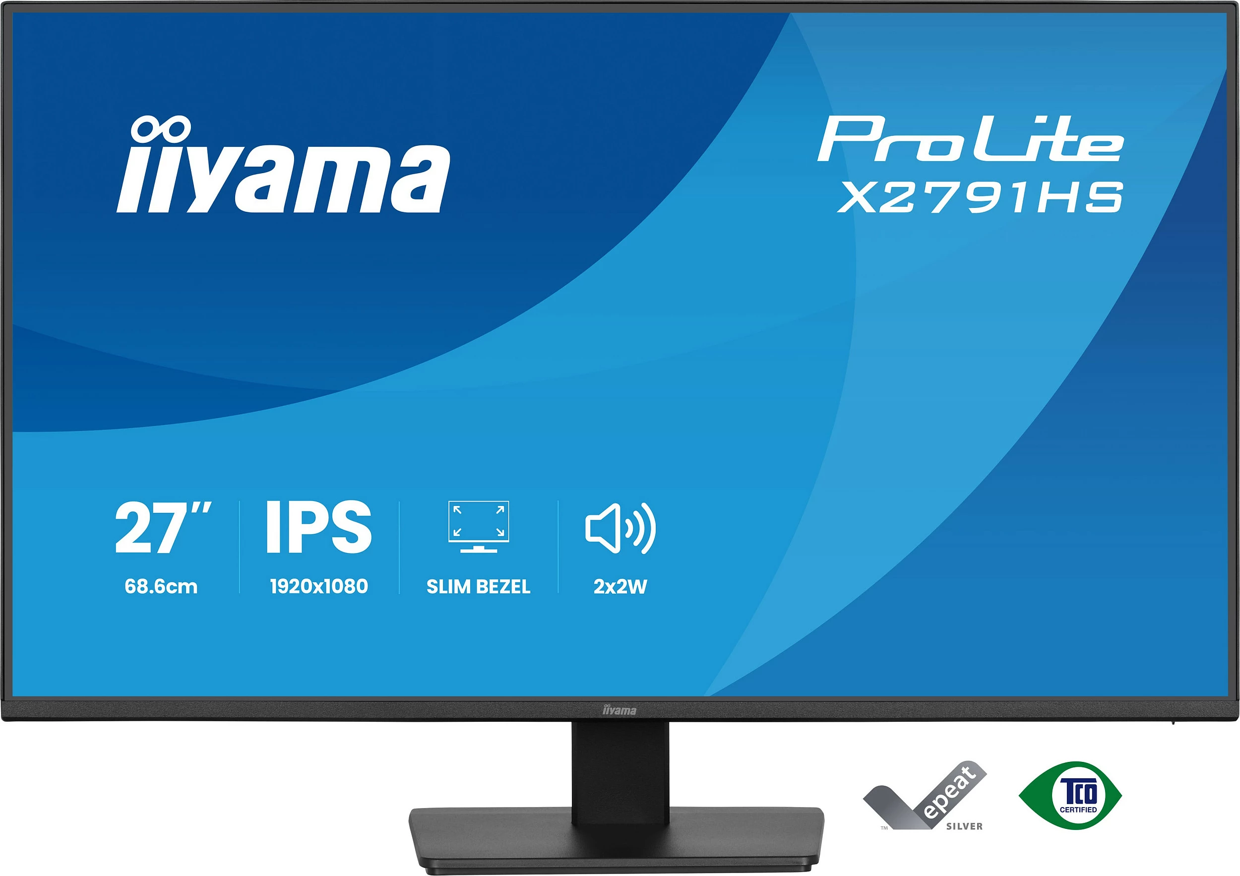 Monitor iiyama ProLite X2791HS-B1, 27", Full HD, IPS, 120Hz, FreeSync, i zi