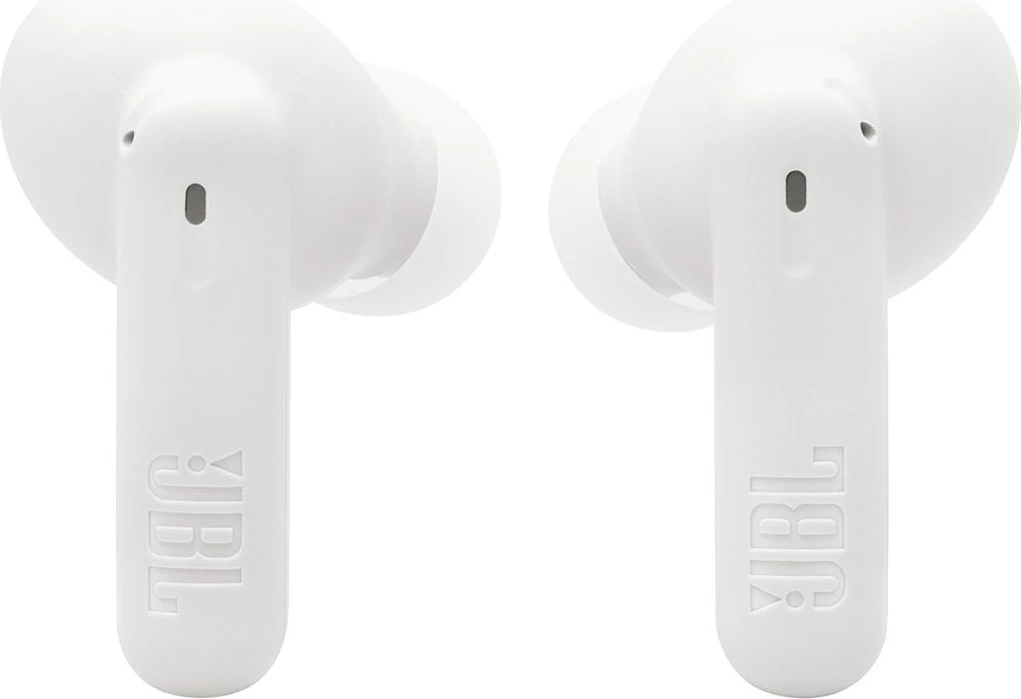 Kufje JBL Vibe Beam 2 (MPN 24220), Bluetooth, 8 mm, ANC, me kuti karikimi, të bardha