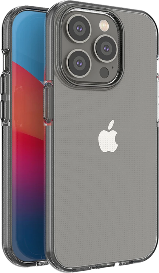 Mbështjellës Hurtel Spring Case për iPhone 14 Pro, TPU, i zi/transparente