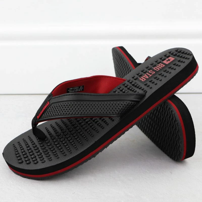 Flip-flops për meshkuj Big Star, të zeza