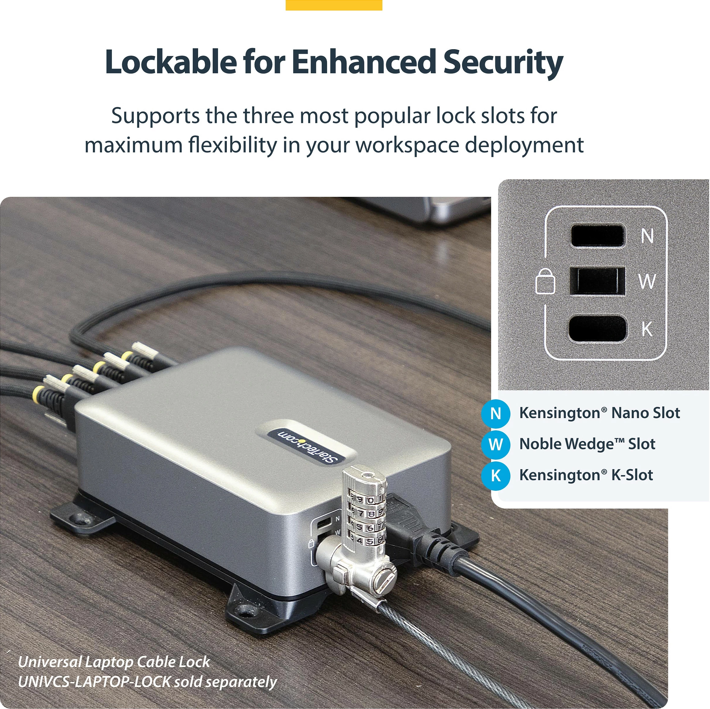Karikues USB-C StarTech 4-Port 240W PD 3.1 GaN, 140W EPR, 1.8 m, gri