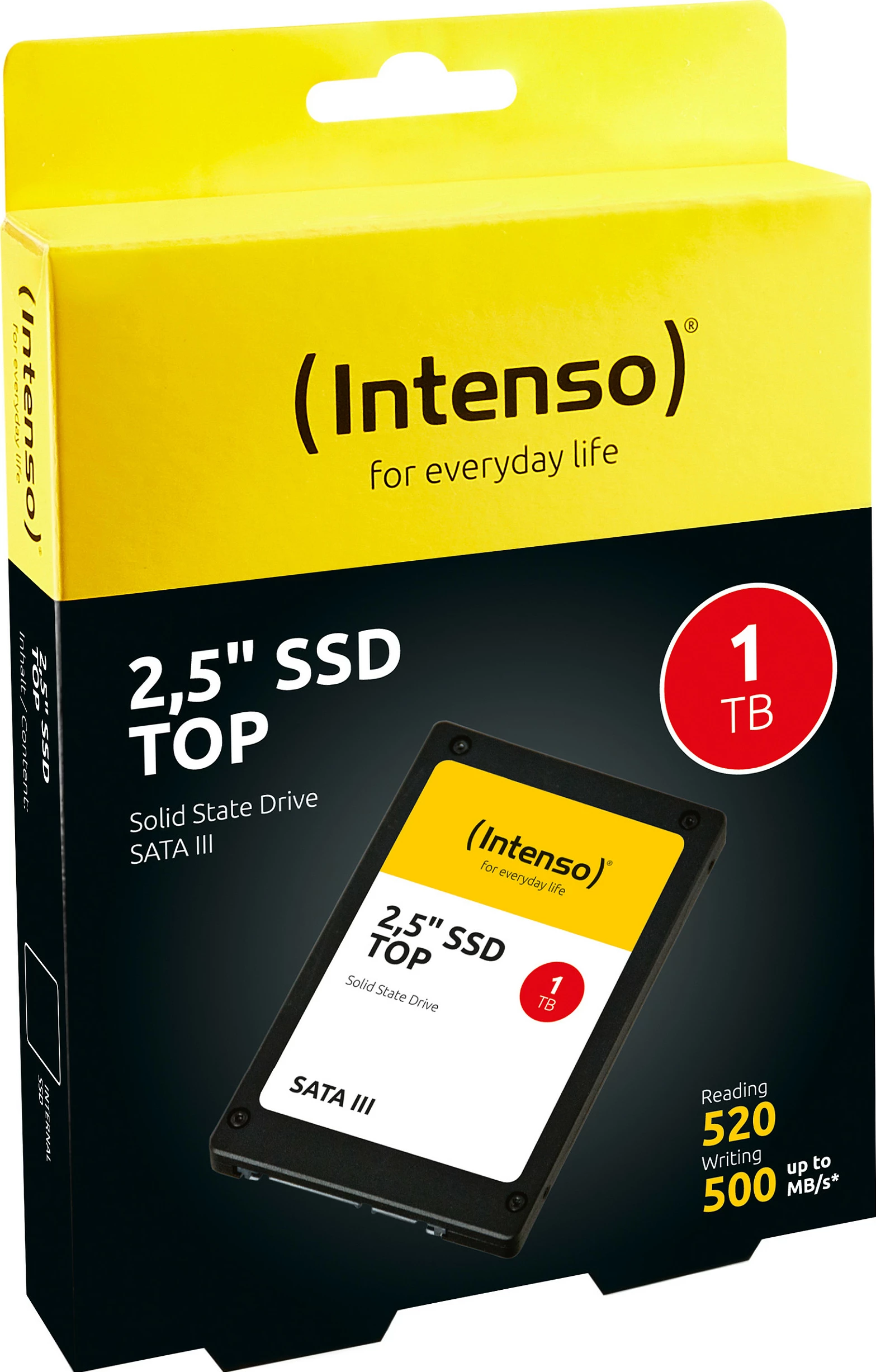 SSD Intenso Top, 1 TB, 2.5", 550 MB/s, 6 Gbit/s