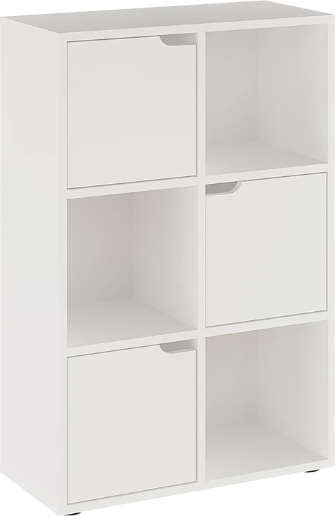 Raft librash Bookel, ngjyrë e bardhë, 59.5x27.5x89cm