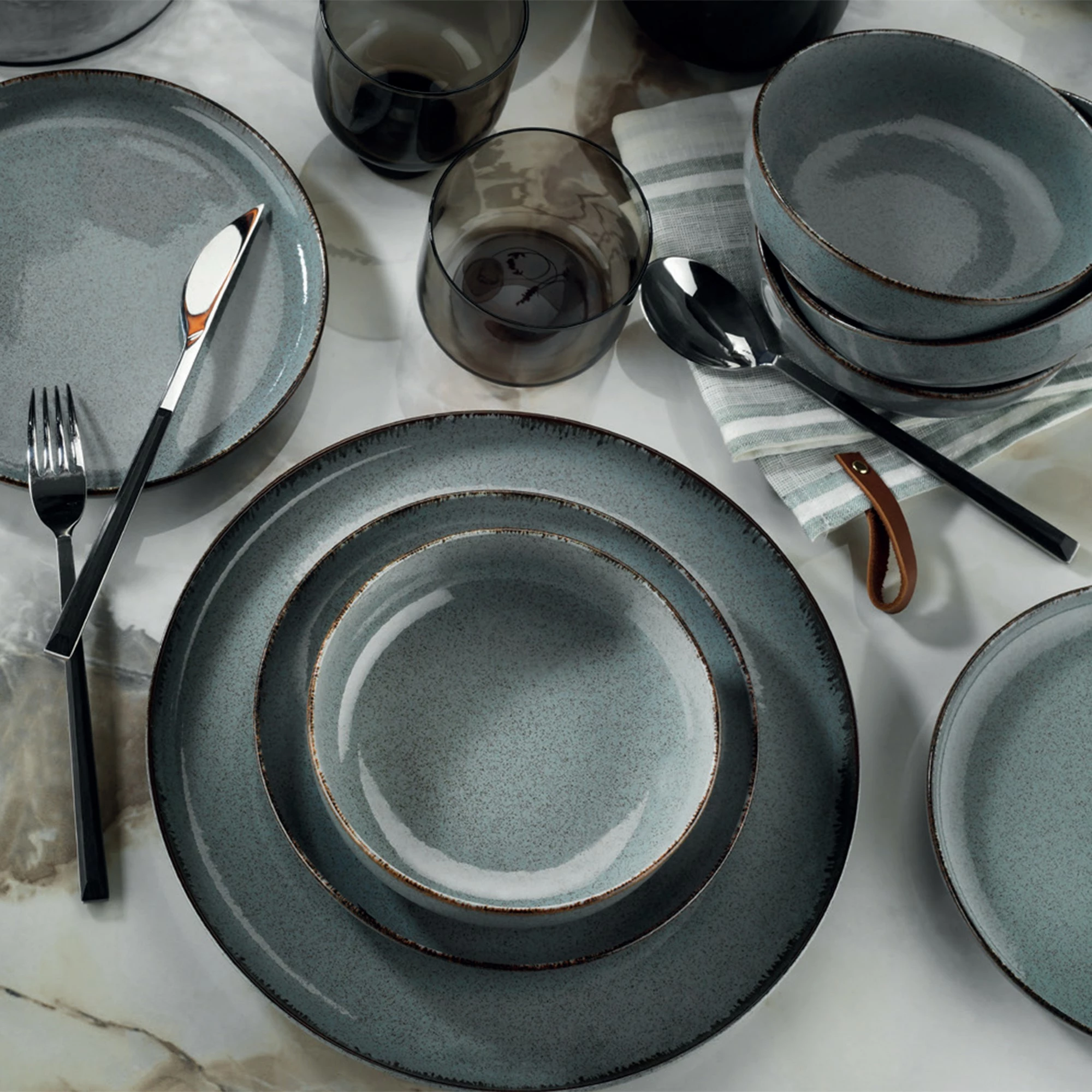Set enësh për drekë (24 copë), Hermia, MOD24Y2730P01