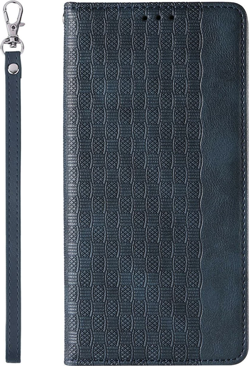 Mbështjellës Hurtel Magnet Strap Case për iPhone 12 Pro Max, me portofol dhe lanyard, Kaltër