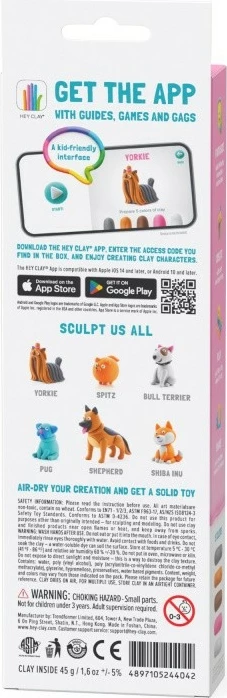 Set modelimi Hey Clay Yorkie, Tm Toys, 5 ngjyra