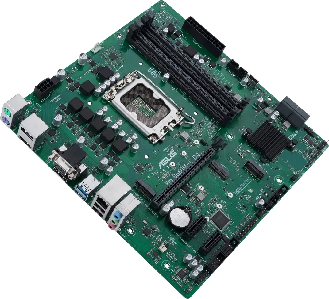 Pllakë amë ASUS PRO B660M-C D4-CSM, micro ATX, LGA 1700, DDR4, Gjelbër