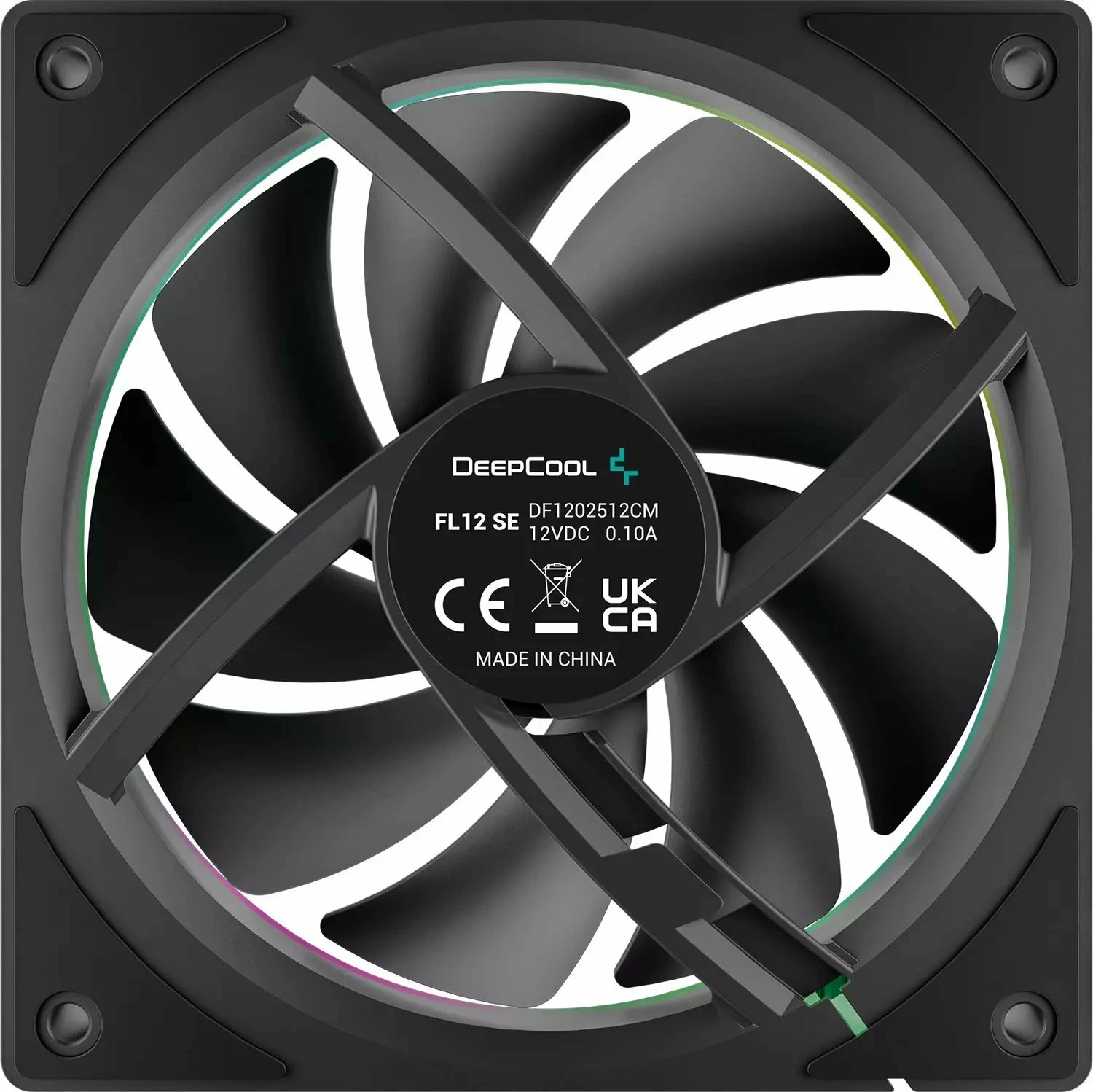 Ventilator kasë Deepcool FL12 SE (R-FL12SE-BKAPN3-G) 120mm PWM ARGB, paketë 3 copë, i zi