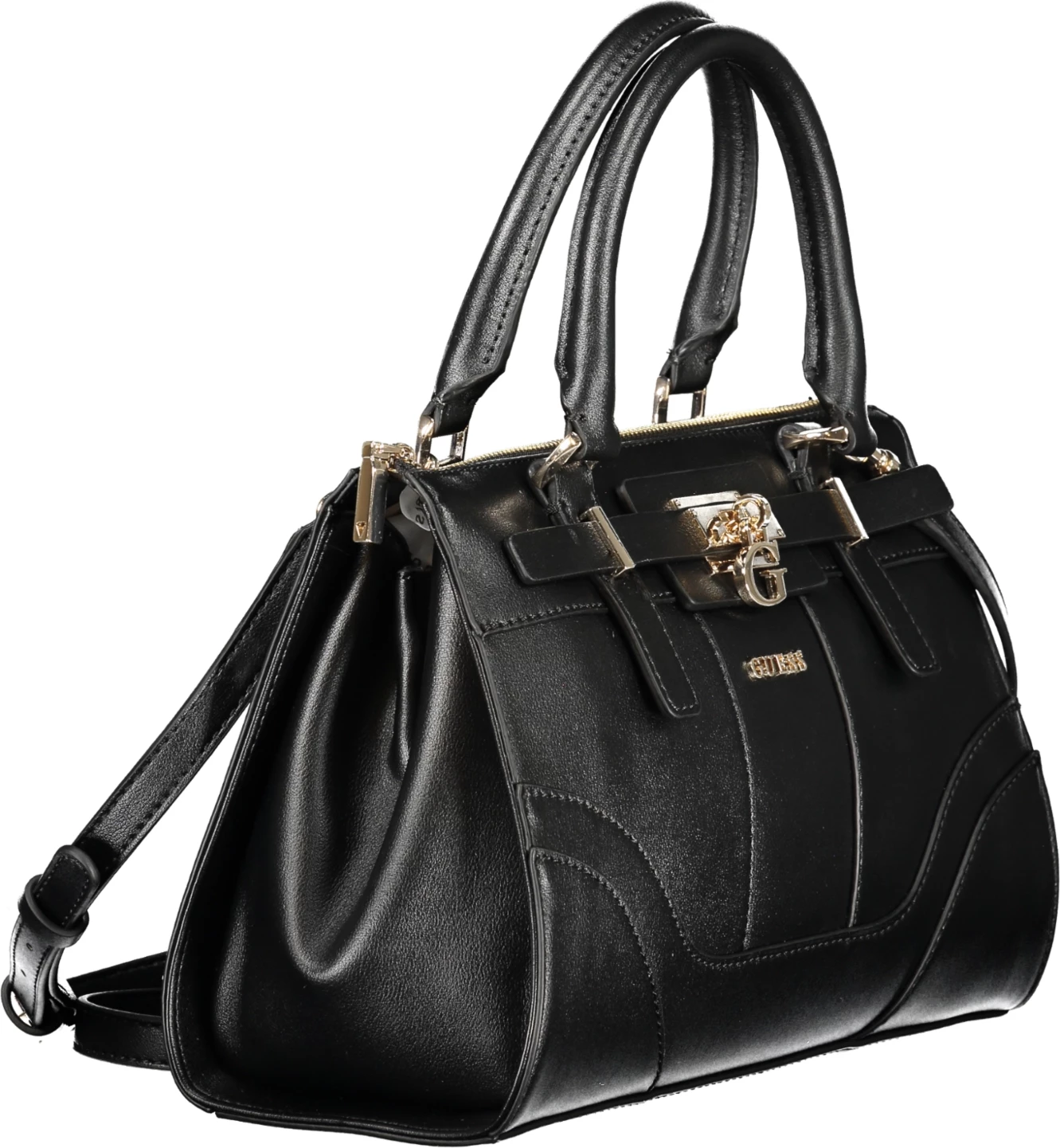 Çantë GUESS JEANS GREYSON II për femra, e zezë