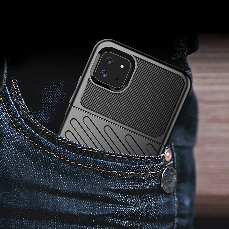 Mbështjellës Hurtel Thunder Case për Samsung Galaxy A22 5G, i zi