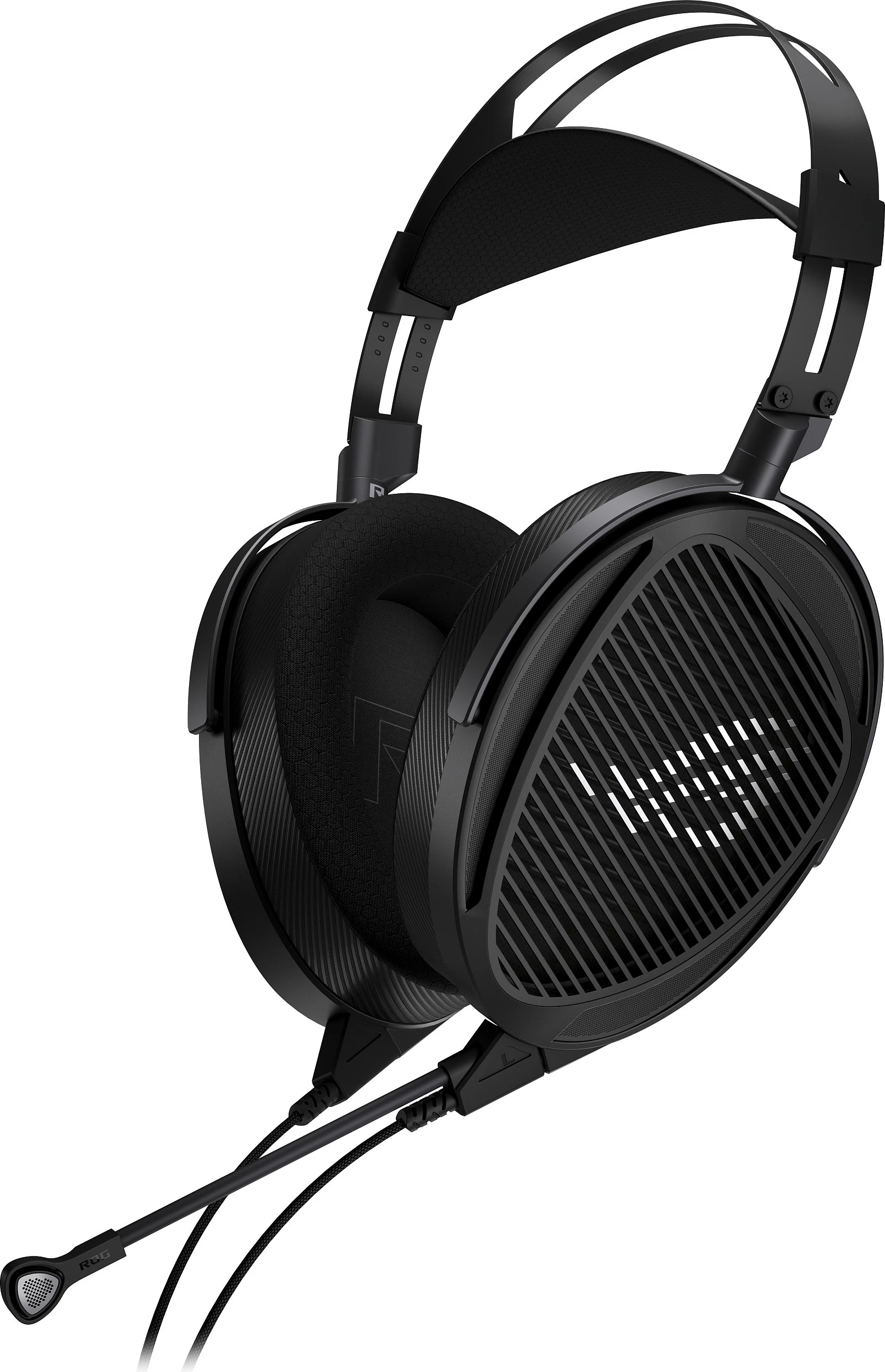 Kufje Gaming ASUS ROG Kithara, me kabllo, open-back, planar magnetik 100mm, 3.5mm/4.4mm/6.3mm, të zeza