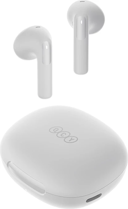 Kufje TWS QCY AilyBuds E20 HT13, Bluetooth 5.4, me mikrofon, të bardha