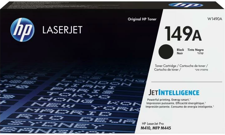 Toner HP 149A (W1490A), për LaserJet Pro M410/MFP M445, rendiment 2,400–4,400 faqe, origjinal, e zezë