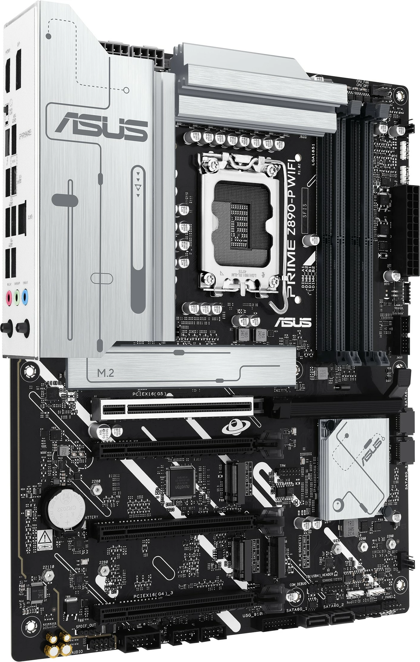 Pllakë amë ASUS PRIME Z890-P WIFI, Intel, LGA 1851, DDR5, 192 GB, e zezë