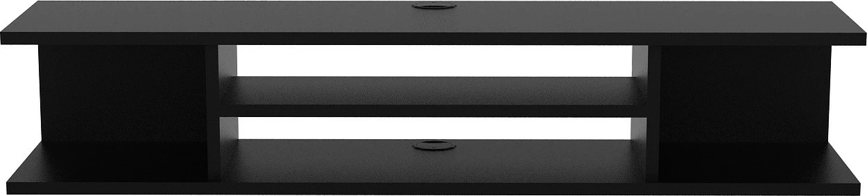 Komodinë TV Skye Decor, Pivot, e zezë