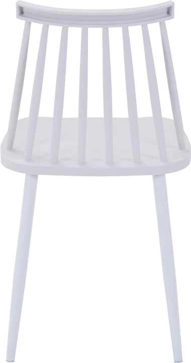 Karrige Aurora I pp ngjyrë e bardhë, këmbë metalike të bardha, 43x48x79cm