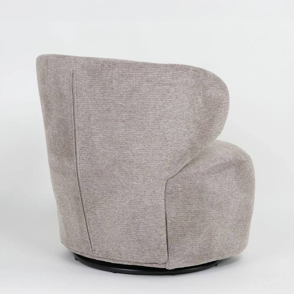 Karrige GEO me rrotullim, ngjyrë gri-latte, 74x76x75cm