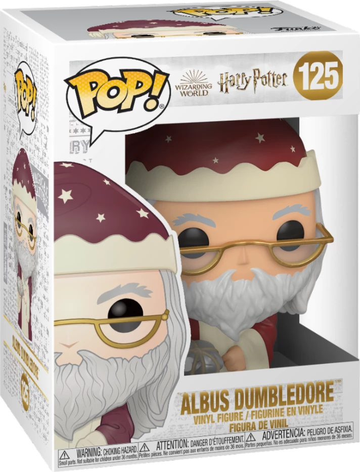 Figurinë koleksionuese Funko Pop! Harry Potter Holiday - Dumbledore, vinyl, kuqe/bardhë
