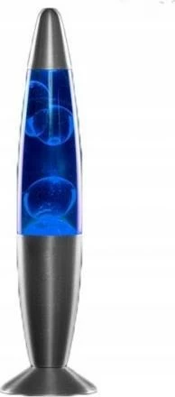 Lampë tavoline lava InnovaGoods Lava Magma 25W 34cm, blu, me llambë rezervë
