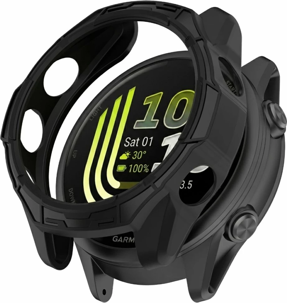 Kasë mbrojtëse Tech-Protect Defense Air për Garmin Forerunner 70/170, PC, mat, e zezë, 1 copë