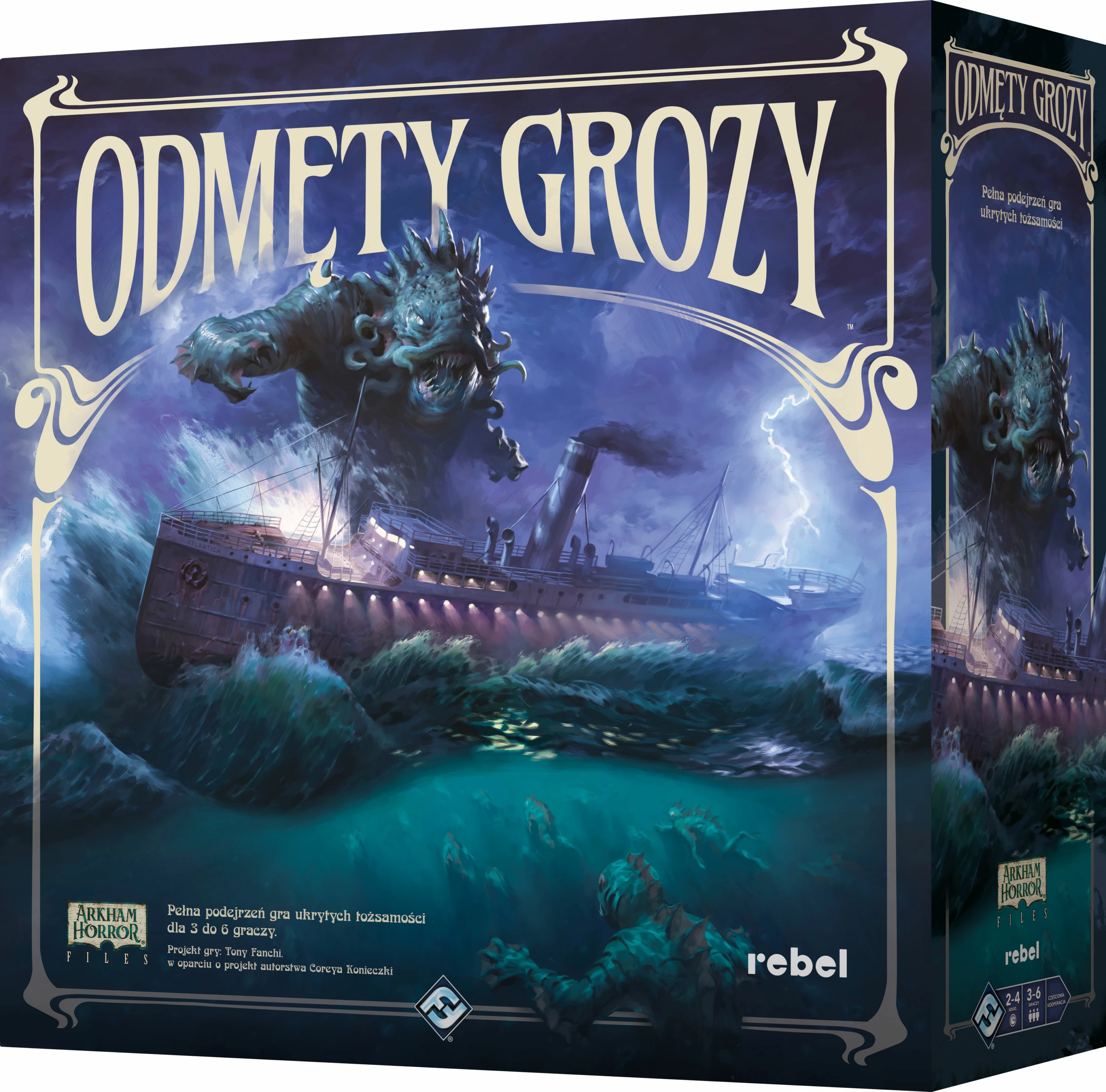 Lojë tavoline Rebel Odmęty Grozy (Abyss of Horrors), 3-6 lojtarë, 240 min, 14+, version polonisht