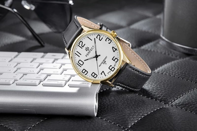 Orë dore për meshkuj PERFECT, e zezë