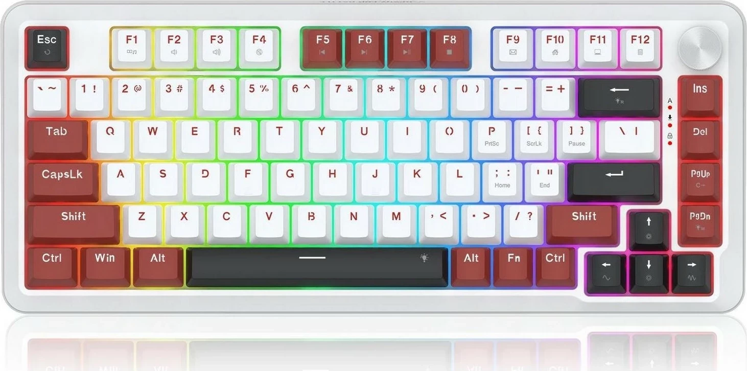 Tastierë Redragon K721WRB-RGB Stormhunter, RGB, e bardhë
