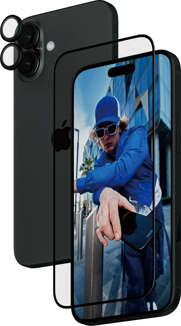 Mbrojtës ekrani PanzerGlass për iPhone 16 Plus, transparent