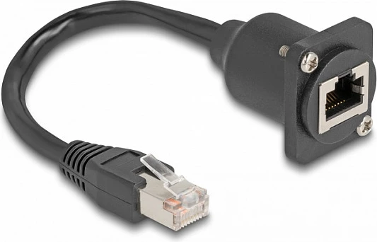 Kabllo rrjeti DeLOCK D-Type RJ45 Cat5e, 20 m, S/UTP, AWG24, e zezë