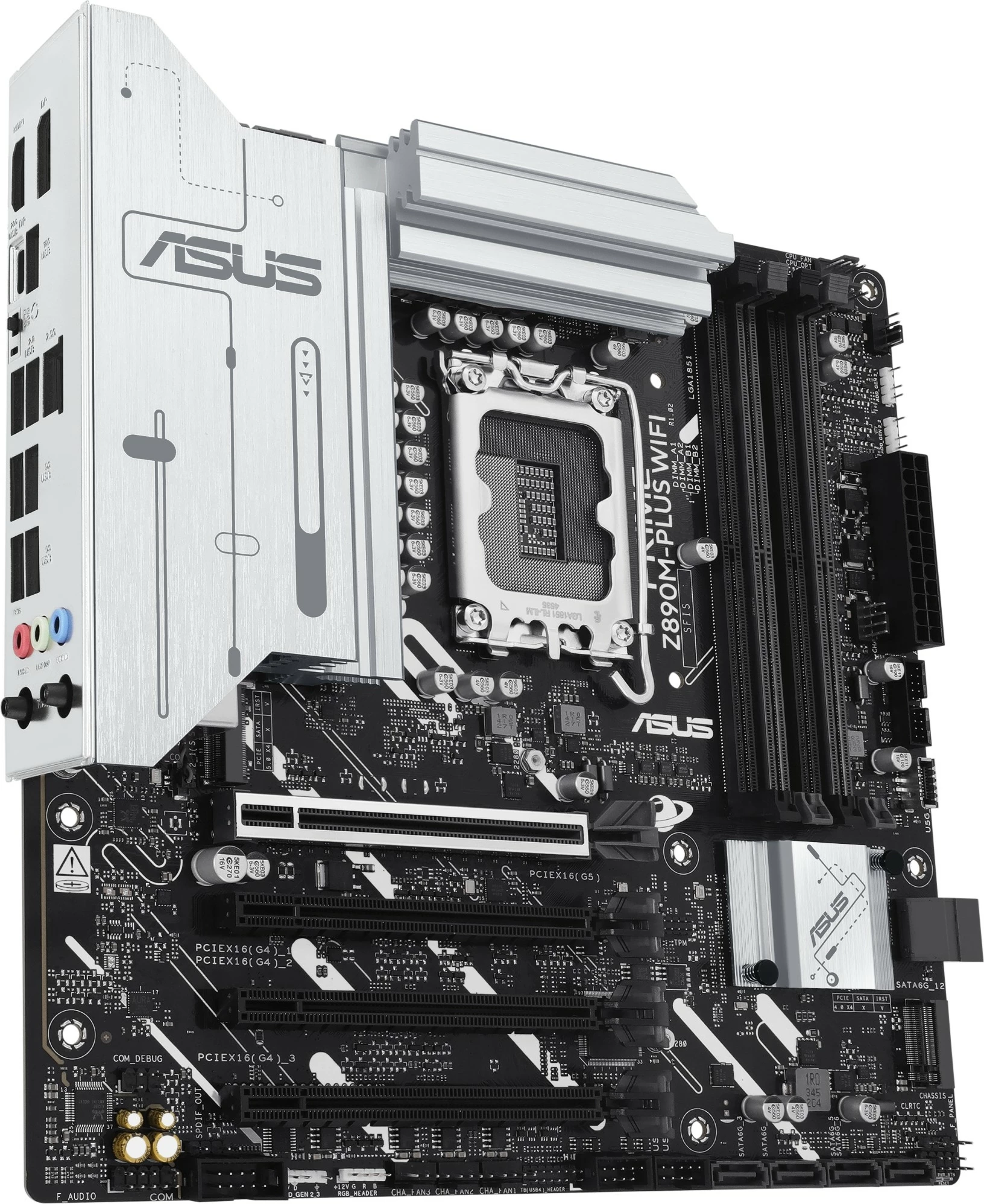 Pllakë amë ASUS PRIME Z890M-PLUS WIFI, Intel, LGA 1851, DDR5, 192 GB