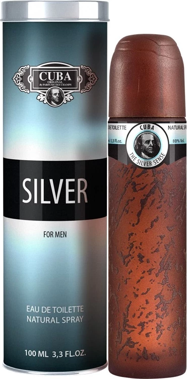 Eau de Toilette për meshkuj Cuba Original Silver, 100ml