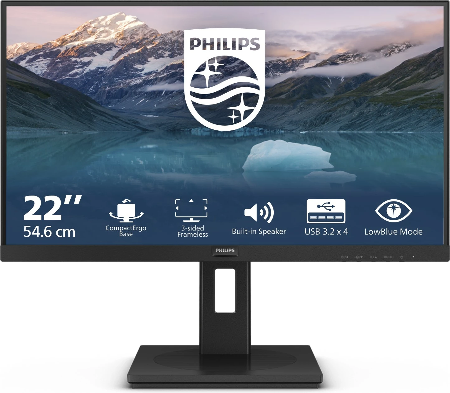Monitor Philips 222S9JML 21.5 inç, HDMI+DP, Lift, zi