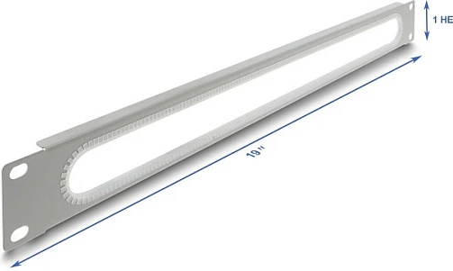 Panel i verbër DeLOCK 67276, 1U, 19", çelik, gri