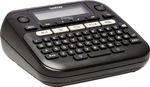 Printer etiketash Brother P-touch PT-D210, QWERTY, 180 x 180 DPI, gri/bardhë