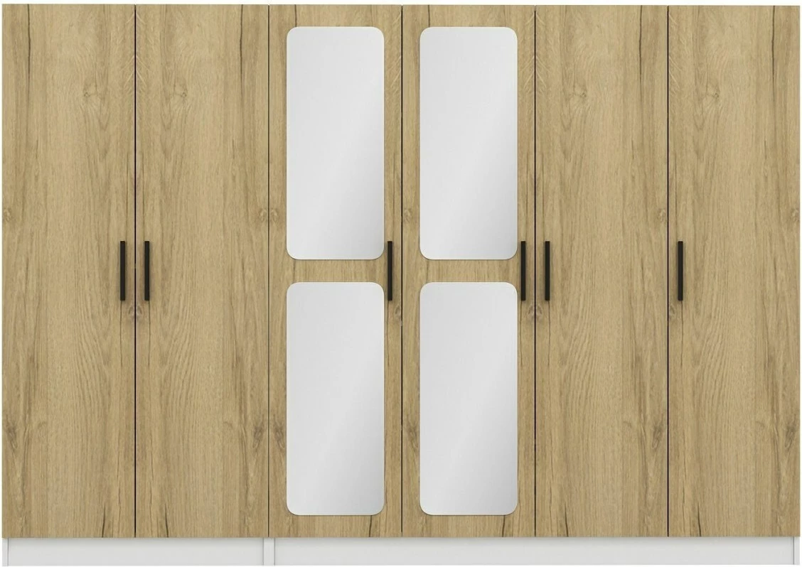 Dollap rrobash Skye Decor, ngjyrë arre, 3871