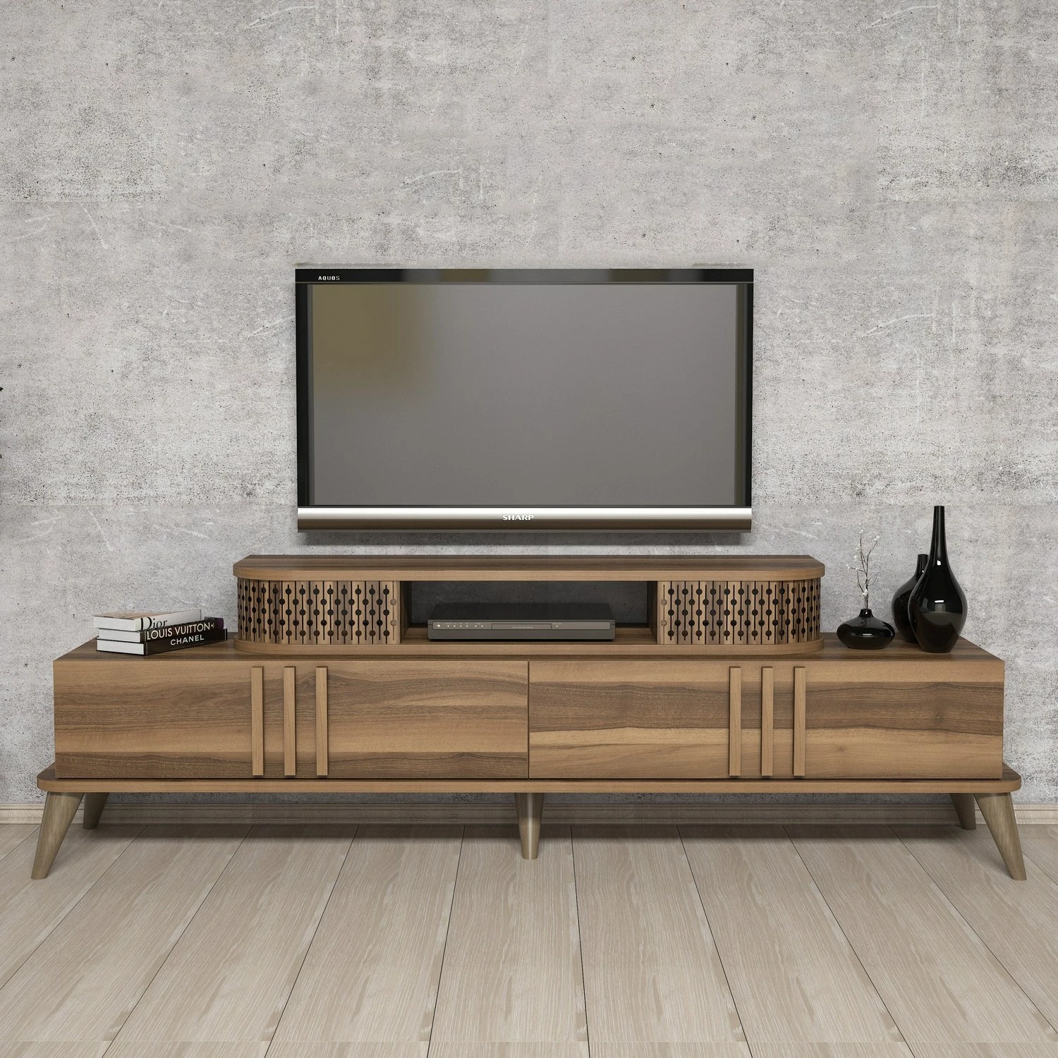 Komodë TV, ngjyrë arre, Skye Decor, Eylul