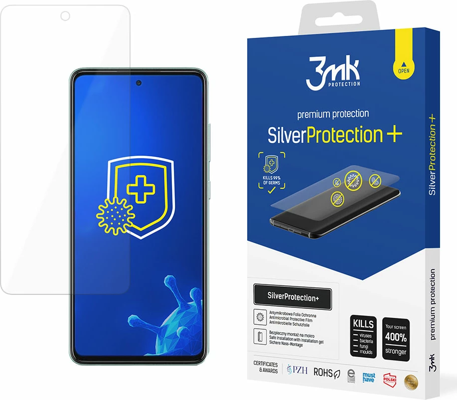 Mbështjellës 3mk SilverProtection+ për Samsung Galaxy A52/A52 5G/A52s 5G, Antimikrobial, Set