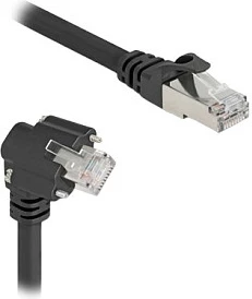 Kabllo rrjeti DeLOCK 80920, Cat6 S/FTP, 5 m, RJ-45 këndore me vida, e zezë
