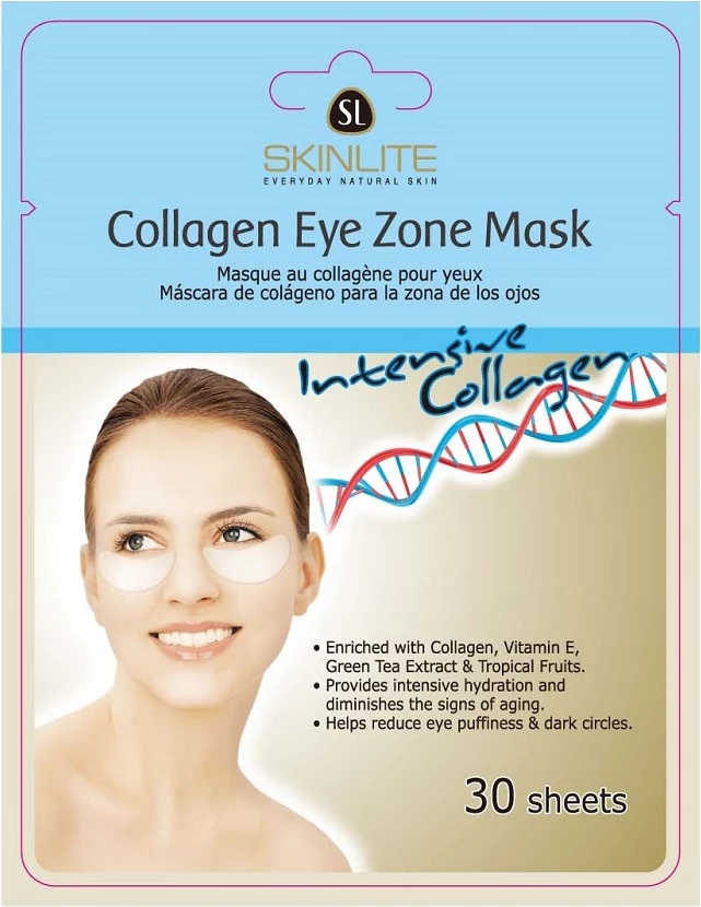 Maskë për sy SKINLITE Collagen Eye Zone Mask për femra, 30 copë