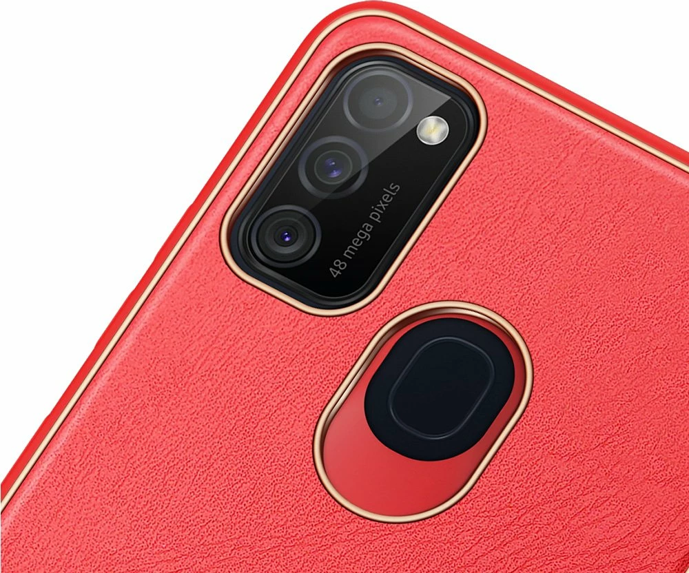 Mbështjellës Dux Ducis Yolo për Samsung Galaxy M30s, TPU+PU lëkurë, Kuq