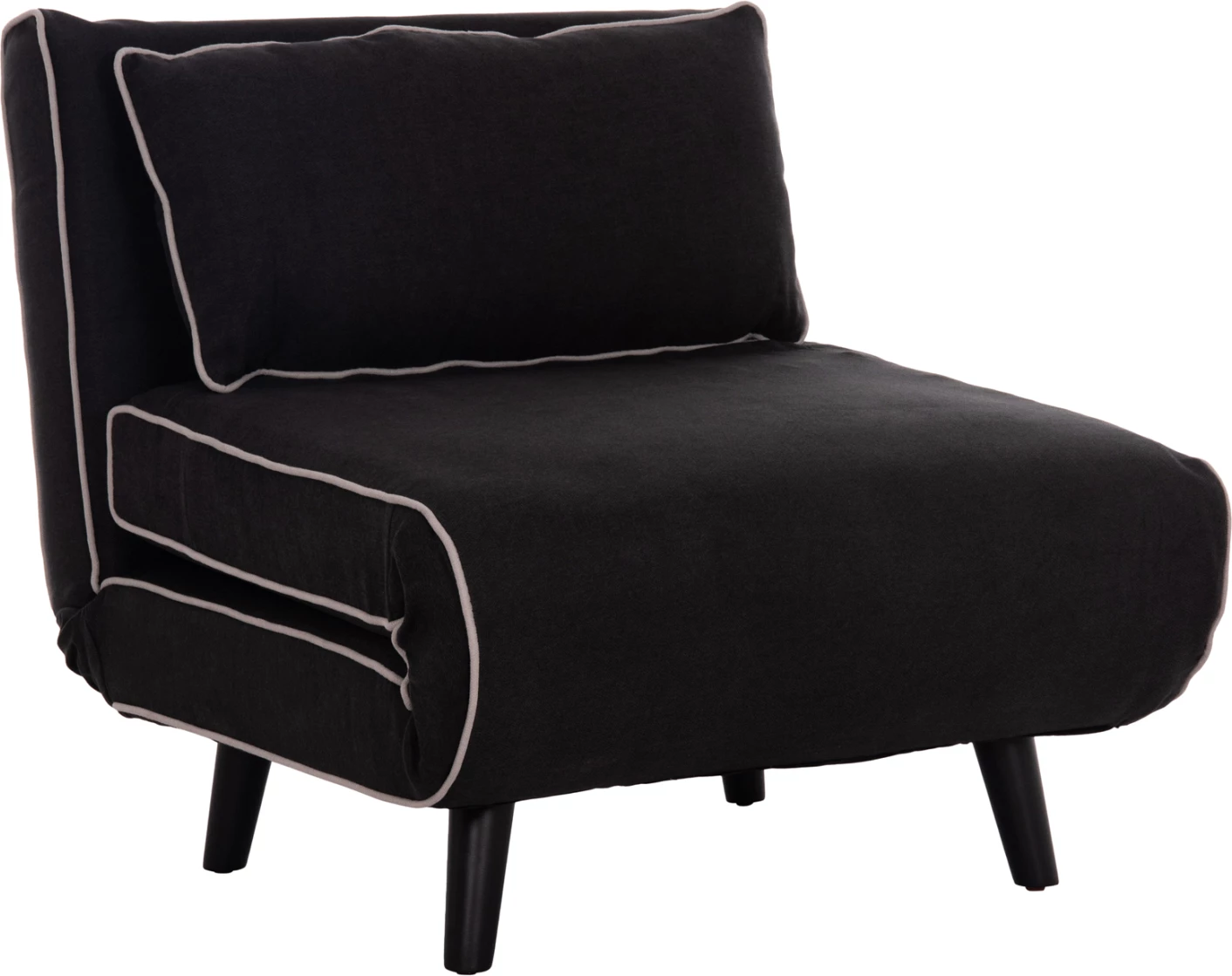 Fotel-krevat BRAXTON, material i zi, FH8425.03, 78x88x78cm