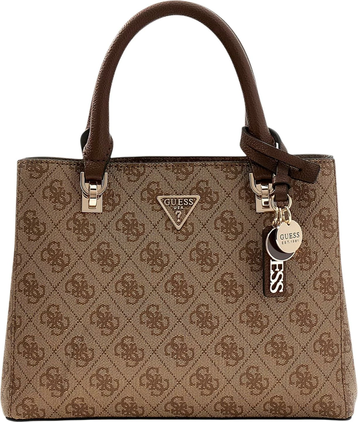 Çantë krahu për femra Guess Noelle II SML HWBG96 72050, kafe