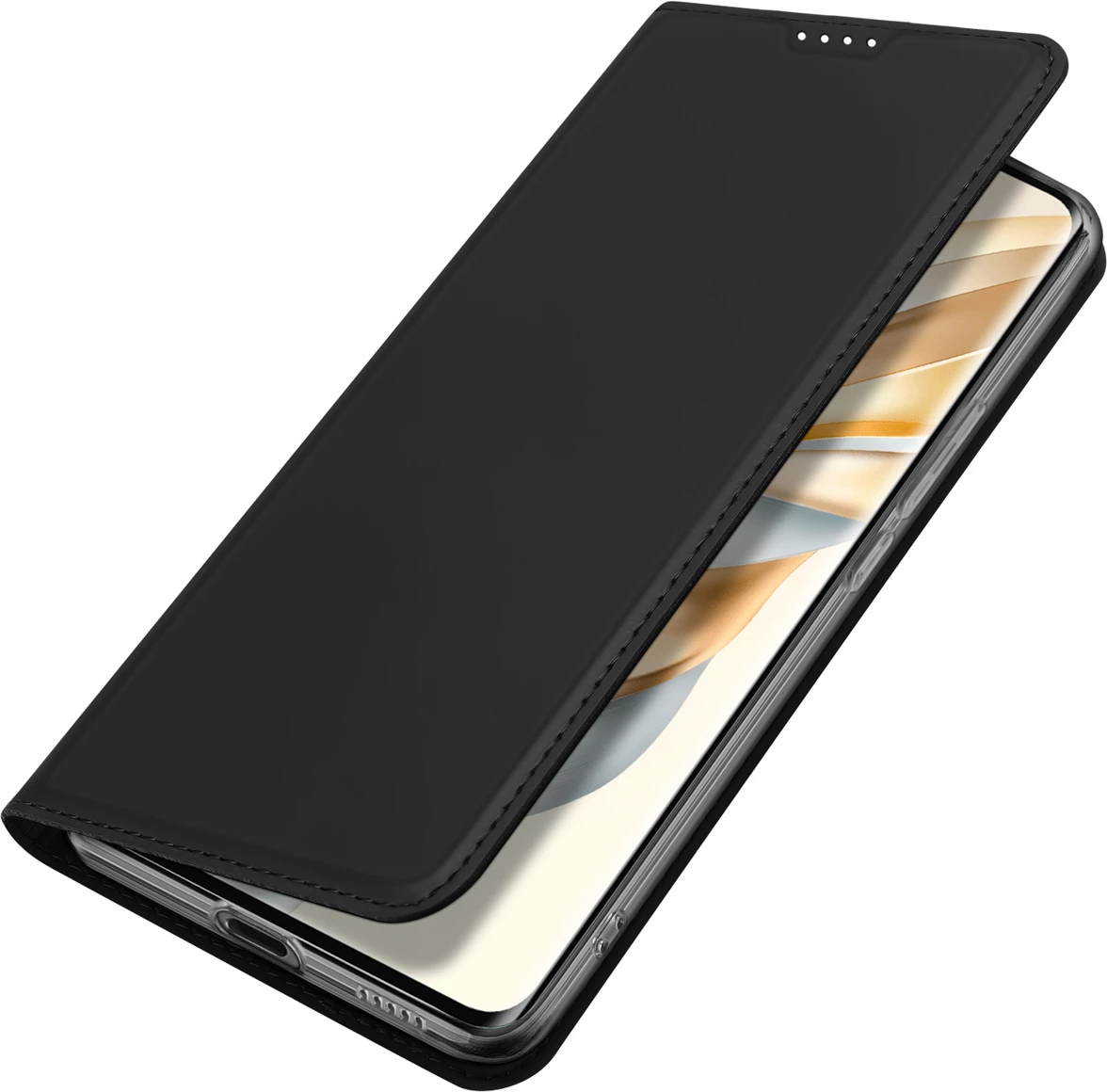 Mbështjellës Dux Ducis SkinPro për Honor Magic7 Lite/X9c/X60 Pro, i zi