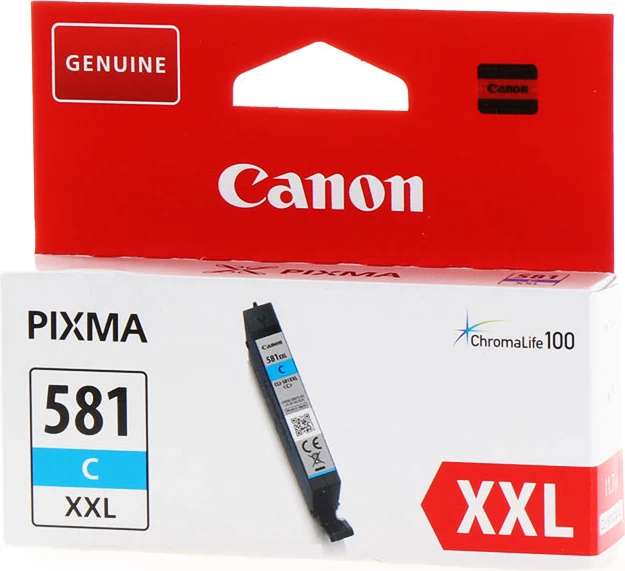 Kartush bojë printeri, Canon, CLI-581CXXL 1995C001, XXL 11.7 ml deri 820 faqe, cian