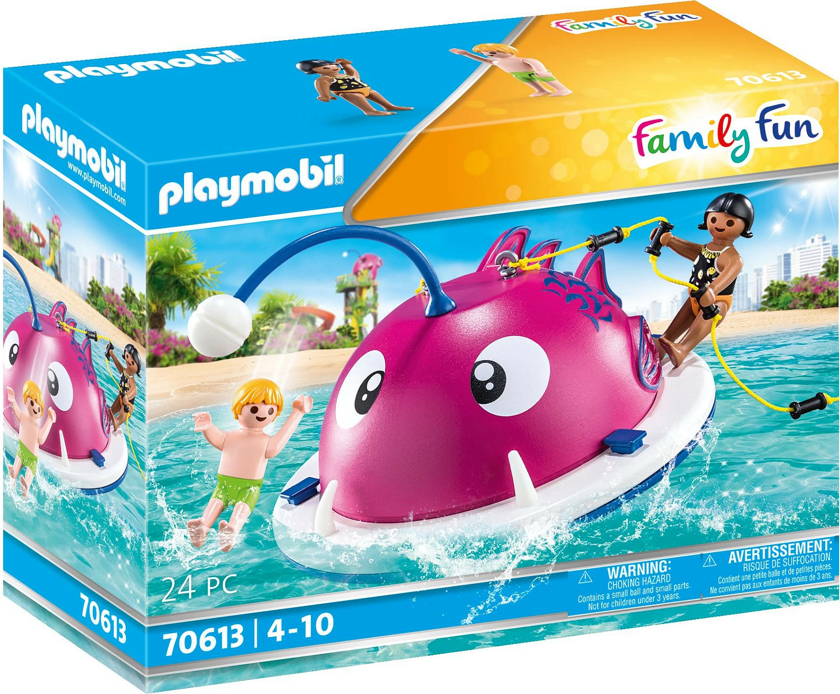 Set lodër Playmobil Family Fun 70613, ishull ngjitës për not, 24 pjesë, 4-10 vjeç, shumëngjyrësh